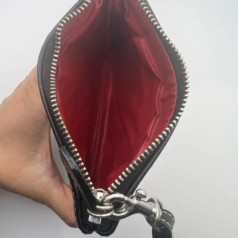 Dooney & Bourke Black and gray Logo Wristlet - Picture 3 of 3